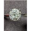 Image 2 : 22) 14K WHITE GOLD DIAMOND SOLITAIRE RING