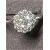 Image 1 : 21) 14K WHITE GOLD DIAMOND RING, SIZE 7.5