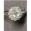 Image 2 : 21) 14K WHITE GOLD DIAMOND RING, SIZE 7.5