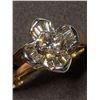Image 1 : 20) 14K YELLOW & WHITE GOLD DIAMOND RING