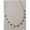 Image 1 : 18) 10K WHITE GOLD DIAMOND NECKLACE