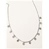 Image 2 : 18) 10K WHITE GOLD DIAMOND NECKLACE