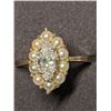 Image 1 : 16) 10K YELLOW GOLD DIAMOND & PEARL RING SIZE