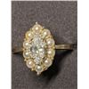 Image 2 : 16) 10K YELLOW GOLD DIAMOND & PEARL RING SIZE