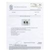 Image 3 : 11) 14K WHITE GOLD PAIR OF BLACK DIAMOND EAR