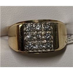 1) 10KK YELLOW & WHITE GOLD GENTLEMENS DIAMOND