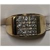Image 1 : 1) 10KK YELLOW & WHITE GOLD GENTLEMENS DIAMOND