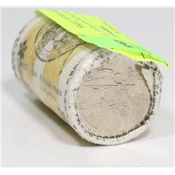 RCM UNOPENED ROLL OF JACQUES CARTIER $1 COINS.