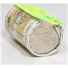 Image 1 : RCM UNOPENED ROLL OF JACQUES CARTIER $1 COINS.