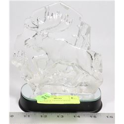 FIBEROPTIC LIGHTED MOOSE ORNAMENT