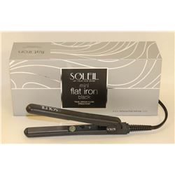 SOLEIL MINI BLACK FLAT IRON W/ CERAMIC PLATES
