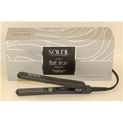 SOLEIL MINI BLACK FLAT IRON W/ CERAMIC PLATES