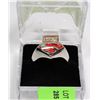 Image 1 : MENS SUPERMAN SYMBOL RING SIZE 14