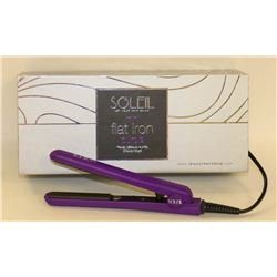SOLEIL MINI PURPLE FLAT IRON W/ CERAMIC PLATES