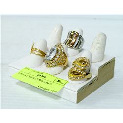 DISPLAY WITH LADIES RINGS