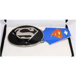 SUPERMAN BELT BUCKLE LICENSED BY DC COMICS
