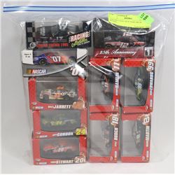 LOT OF 10 1:64 DIE CAST  NASCAR IN BOXES