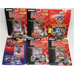 LOT OF 6  1:64 DIE CAST CHASE RACE NASCAR
