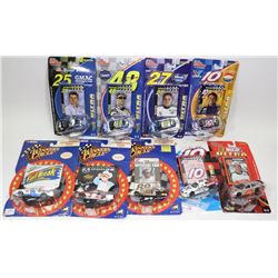 LOT OF 9  1:64 DIE CAST NASCAR HOODS AND MORE