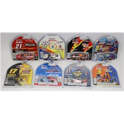 LOT OF 8  1:64 DIE CAST NASCAR PIT STOP SERIES