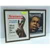 Image 1 : 2 FRAMED  HISTORIC BLACK NEGRO RIGHTS MAGAZINES