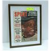 Image 1 : FRAMED 1963 WILLIW MAYS HOF COVER MAGAZINE