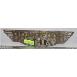 OLD BRANTFORD METAL STORE SIGN