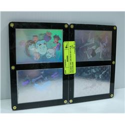 FRAMED 1993 ARCHIE'S SET OF 4 HOLOGRAMS