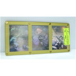 FRAMED 1992 KELLY CARD SET OF 3 HOLOGRAMS CONAN