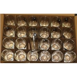 CASE OF 16 OZ BIG ROCK BEER GLASSES, 24 GLASSES PR