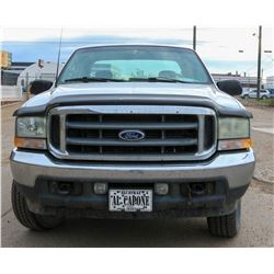 UNRESERVED: 2002 FORD F250 SUPERDUTY PICKUP 4 X 4