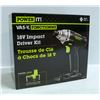 Image 1 : NEW POWER IT 18VOLT IMPACT DRIVER KIT