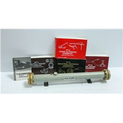 4 TRADE HANDBOOKS WITH HANDMADE HEAT EXCHANGER