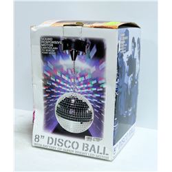 8" DISCO BALL AND LIGHTS