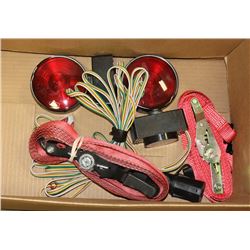BOX OF  MAGNETIC TOWING LIGHTS WITH