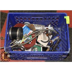 BOX OF VARIOUS PLUMBING HARDWARE