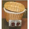 Image 1 : WICKER BASKET WITH SHIATSU FOOT MASSAGER