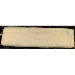 1 BOLT OF SHEER CREAM FABRIC 21 YARDS