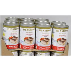 CASE OF DIAMOND BRAND MACKERAL IN BRINE