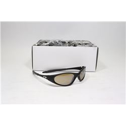 BOX OF OAKLEY STYLE SMOKE BLACK DESIGNER