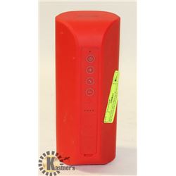 INSIGNIA RED RECHARGEABLE BLUETOOTH SPEAKER