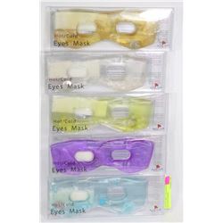 LOT OF 5 HOT / COLD EYE MASKS - HELPS WITH HEAD