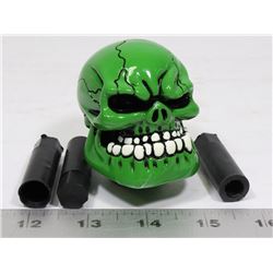 GREEN SKULL STICK SHIFT COVER