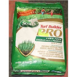 NEW LARGE BAG 24.34 LBS OF SCOTTS TURF