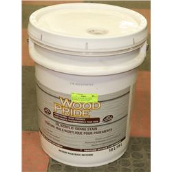 18L PAIL OF WOOD AND PRIDE OIL/ACRYLIC WHITE STAIN