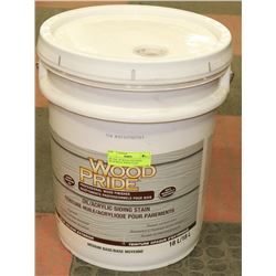 18L PAIL OF WOOD AND PRIDE OIL/ACRYLIC WHITE STAIN
