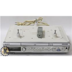 BOX WITH SONY MEGA BASE UNDER CABINET