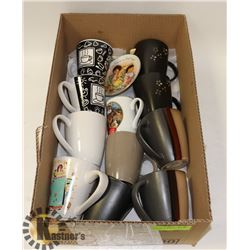 BOX W/SETS OF COFFEE CUPS INCL. VINTAGE