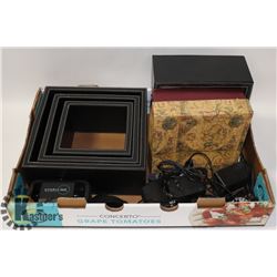 SET OF 4 LEATHER WALL-MOUNT