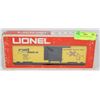 Image 1 : LIONEL RAIL BOX CAR 0 SCALE.